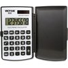 Victor Technology 8-Digit Dual Power Pocket Calculator, 2-3/4"x4-1/2"x3/8", BK VCT908